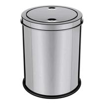 Lixeira de inox 18cm com tampa basculante 3 litros euro home