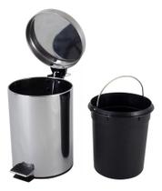 Lixeira De Inox 3 Litros Importada 26x17 Cm Linha Premium Lixeira De Inox 3 Litros Importada 26x17 Cm Linha Premium