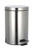 Lixeira de Inox com Pedal Le Shine Inox Prata 12L