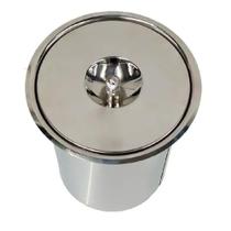 Lixeira de inox embutir pia 3L