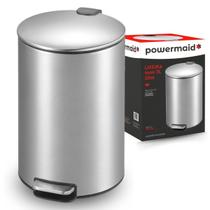 Lixeira de Inox Escovado Slim 3 Litros Com Pedal