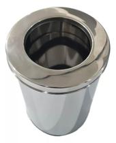 Lixeira de Inox Para Banheiros, Cozinhas, Escritórios, com Tampa Aro 07 Litros - ONIXLIMP