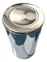 Lixeira de Inox para Escritórios, Cozinhas e Banheiros Com Tampa Basculante Flip-Top 07 litros Lixeira de Inox para Escritórios, Cozinhas e Banheiros Com Tampa Basculante Flip-Top 07 litros