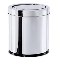 Lixeira de inox pra banheiru lixera com Tampa Basculante