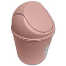 Lixeira de Mesa com Tampa Basculante Vai e Vem 1,5l Prática Rosa Cód. 2413