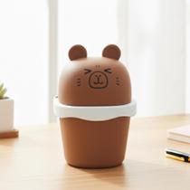 Lixeira De Mesa Quarto Escritório Presente Criativo Capivara Gato Urso Porco Coelho Fofa