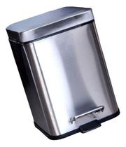 Lixeira De Metal Square 6 Litros Com Pedal