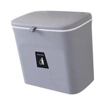 Lixeira De Parede Grande Capacidade Para Cozinha E Banheiro Com Tampa JYPS 7 9L Cesto De Lixo Lixeira De Parede Grande Capacidade Para Cozinha E Banheiro Com Tampa JYPS 7 9L Cesto De Lixo