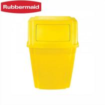 Lixeira de Parede Reciclagem Rubbermaid 57 Litros Slim Com Suporte