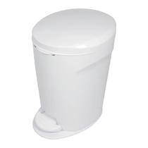 Lixeira De Pedal Com Tampa 12 Litros Izy Para Banheiro Cozinha Lavabo Com Anel De Fixação Para Sacola