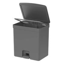 Lixeira de Pedal Trium 20L Chumbo Fechado - Ou Lixeira de Pedal Trium 20L Chumbo Fechado - Ou