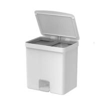 Lixeira de Pedal Trium 20L Duplo Compartimento LX4250 - Ou