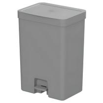 Lixeira de Pedal Trium 30L Duplo Compartimento Chumbo LX4350CHF - Ou