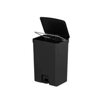 Lixeira de pedal trium 30l preto - ou