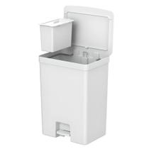 Lixeira de Pedal Trium 46 + Cesto 4L Branco LX4450 - Ou
