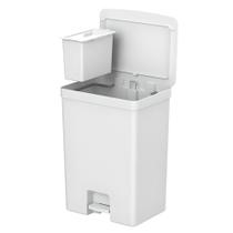 Lixeira de Pedal Trium 46 + Cesto 4L Branco LX4450BCF - Ou Lixeira de Pedal Trium 46 + Cesto 4L Branco LX4450BCF - Ou