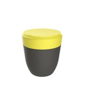 Lixeira De Pia 2,5L Smart Poliestireno Amarelo/Preto Crippa