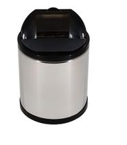 Lixeira De Pia Aço Inox Tampa Retrátil Recip. Plástico 2,5 L