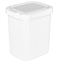 Lixeira De Pia Juta Com Tampa 4,5 Litros Branca Nitron