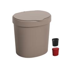 Lixeira de Pia para Cozinha Coza Brinox Basic Cesto Lixo de Bancada 2,5 Litros Compacta