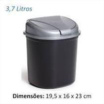 Lixeira de Pia Preto/ Prata Giotto 054pr Lixeira de Pia Preto/ Prata Giotto 054pr