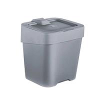Lixeira de Pia Slim 2,5 Litros Cinza Titânio UZ Utilidades - UZ420-CIN Lixeira de Pia Slim 2,5 Litros Cinza Titânio UZ Utilidades - UZ420-CIN