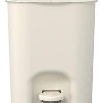 Lixeira De Piso Square Pedal Plástico 12L 32X27X22Cm - Bege