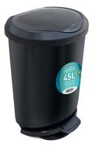 Lixeira De Piso Square Pedal Plastico 20l 42x32x22cm - Cinza Lixeira De Piso Square Pedal Plastico 20l 42x32x22cm - Cinza