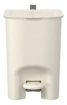 Lixeira De Piso Square Pedal Plastico 6l 26x18x26cm - Bege Lixeira De Piso Square Pedal Plastico 6l 26x18x26cm - Bege