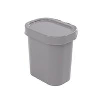 Lixeira de Plástico 2,5 Litros Compacta para Pia cinza - Plasútil - PLASUTIL