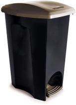 Lixeira De Plástico E-Black Com Pedal 3 Em 1 30 Litros Lixeira De Plástico E-Black Com Pedal 3 Em 1 30 Litros