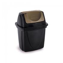 Lixeira de Plástico Para Pia E-Black Basculante 4,9L