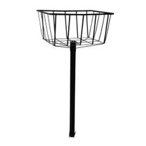 Lixeira De Rua Calçada Parque Cesto Fundo Preta 129X60X45Cm