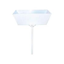 Lixeira de Rua Modelo Retangular 60cm Branca Lixeira de Rua Modelo Retangular 60cm Branca