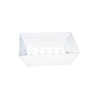 Lixeira de Rua Modelo Retangular 60cm Branca Lixeira de Rua Modelo Retangular 60cm Branca