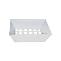 Lixeira de Rua Modelo Retangular 60cm Branco para Área Externa Santa Edwirges Lixeira de Rua Modelo Retangular 60cm Branco para Área Externa Santa Edwirges