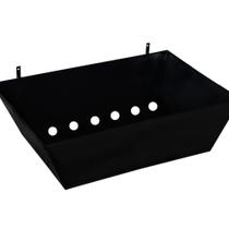 Lixeira de Rua Modelo Retangular 60cm de Parede