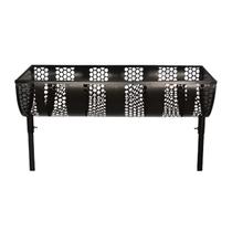 Lixeira de Rua Modelo Tela Moeda Dupla de 100cm