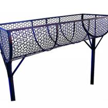 Lixeira de Rua Modelo Tela Moeda Dupla de 100cm