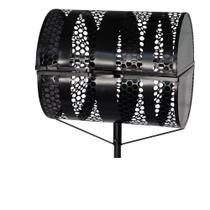 Lixeira De Rua Paraíso Com Tampa Para Calçada Passeio 50cm Abaulada