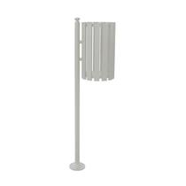 Lixeira de Rua Pátios Parques Simples Tubular Bege 151cm Lixeira de Rua Pátios Parques Simples Tubular Bege 151cm