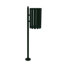 Lixeira de Rua Pátios Parques Simples Tubular Verde 151cm Lixeira de Rua Pátios Parques Simples Tubular Verde 151cm