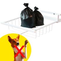 Lixeira de Rua Suspensa Retratil Grade Reforçada em Aço 50cm x 40cm