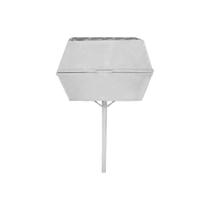 Lixeira de Rua Tela Moeda Retangular 60cm com Tampa Branca Santa Edwirges Lixeira de Rua Tela Moeda Retangular 60cm com Tampa Branca Santa Edwirges