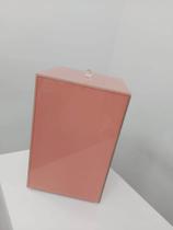 Lixeira de Vidro Rosa 30 x 20 cm