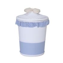 Lixeira Decorada para Quarto de Bebê Esplendor Azul 01 Peça - Coleção Conforto - Happy Baby