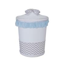 Lixeira Decorada para Quarto De Bebê Imperiale Azul 01 Peça - Coleção Conforto - Happy Baby