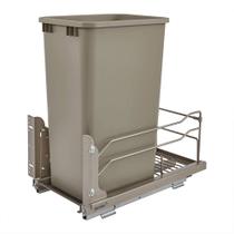 Lixeira Deslizante Rev-A-Shelf 50 Quartos com Fechamento Suave Champagne Lixeira Deslizante Rev-A-Shelf 50 Quartos com Fechamento Suave Champagne