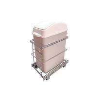 Lixeira Deslizante Simples Base 20,5 Litros Arapuxe Cromado