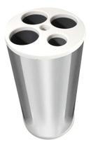 Lixeira Dispensador Para Copos Descartáveis Plásticos De Água E Café Em Aço Inox - JSN